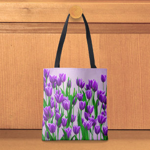 Sac fourre-tout Tulipes Violettes