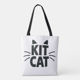 Sac fourre-tout typographique Kit Cat