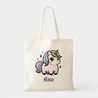 Sac fourre-tout Unicorne Cute Personnalisé