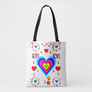 sac fourre-tout valentines jour amour coeur