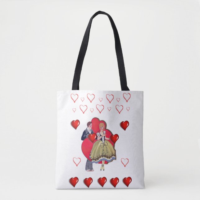 Sac fourre-tout valentines jour amour coeur (Devant)