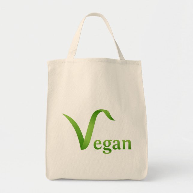 Sac fourre-tout végétalien à épicerie (Devant)