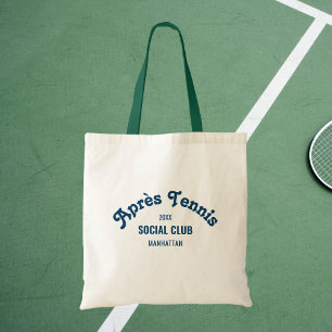 Sac fourre-tout vert du club social de tennis Aprè