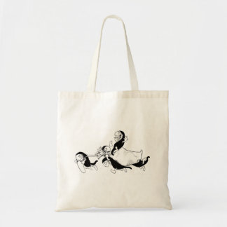 Sac fourre-tout vintage à Hobyahs d'illustration