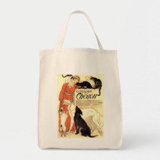 Sac fourre-tout vintage à image de Cheron Steinlen