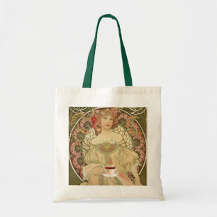 Sac fourre-tout vintage d'affiche de café