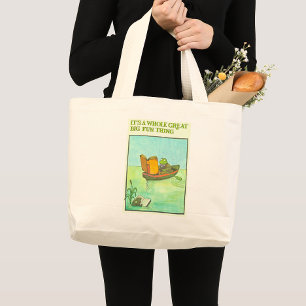 Sac fourre-tout vintage De Lecture De Grenouille E