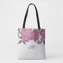 Sac fourre-tout vintage Peonies