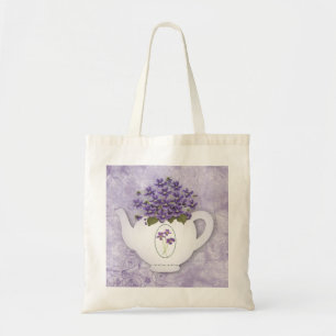 Sac fourre-tout violet de théière