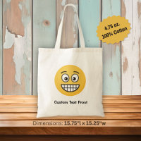 Sac fourre-tout Visage souriant aux yeux ouverts