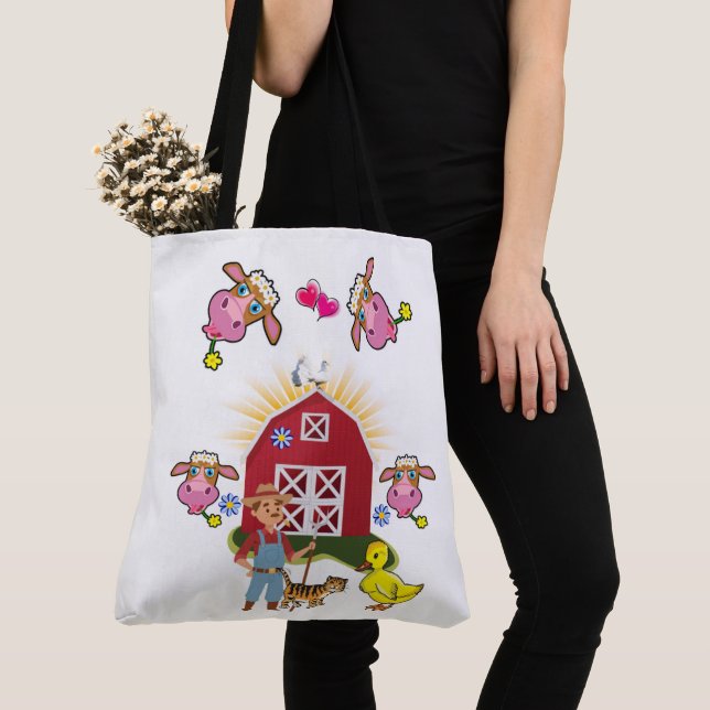 Sac fourre-tout White Country Farm (De près)