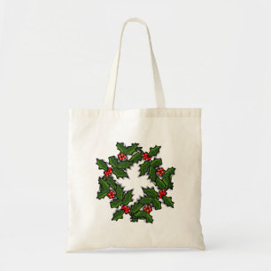 Sac fourre-tout - Wreath of Holly Feuilles and Ber