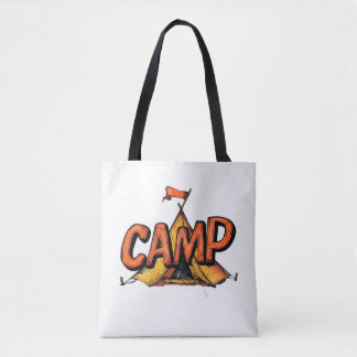 Sac graphique de camp d'été rétro
