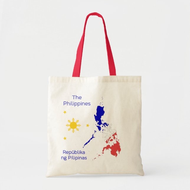 Sac graphique de toile de carte de Philippines (Devant)