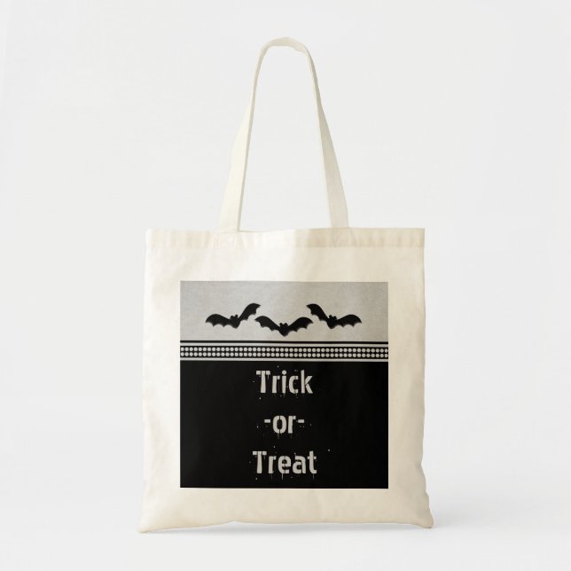 Sac Halloween Batty, gris clair (Devant)