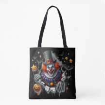 Sac Halloween clown effrayant Fourre-tout