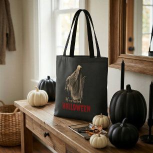 Sac Halloween fantôme noir Sac fourre-tout noir
