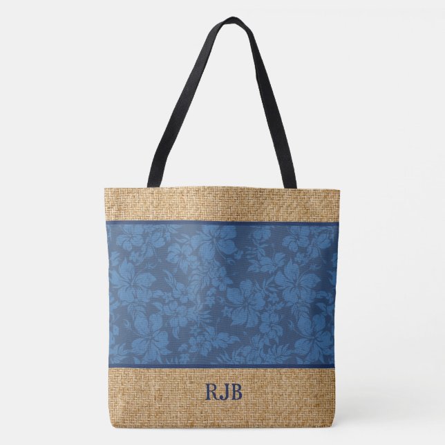 Sac hawaïen de plage de monogramme de Pareau de (Devant)