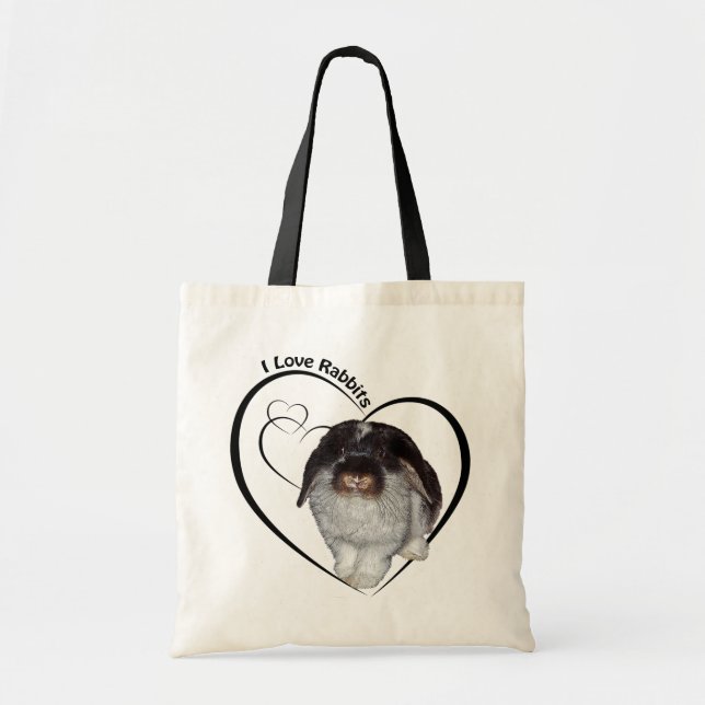 Sac J'adore les Lapins (Devant)