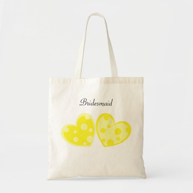 Sac jaune de coeurs (Devant)