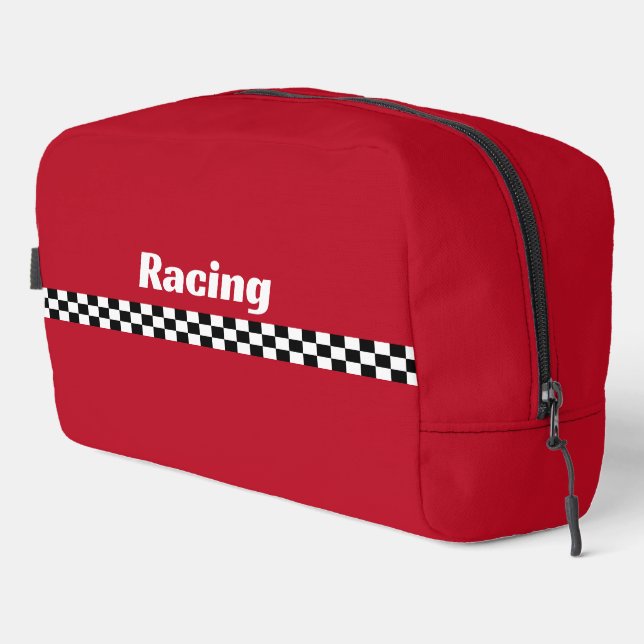 Sac kit Dopp Design Stripes Racing (Coin droit)