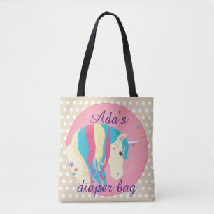 Sac magique de couche-culotte de licorne