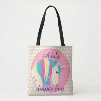 Sac magique de couche-culotte de licorne