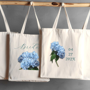 Sac mariage Blue Hydrangea Fleurs Brides