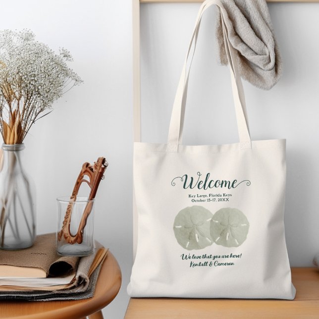 Sac mariage de bienvenue Deux dollars de sable (Créateur téléchargé)