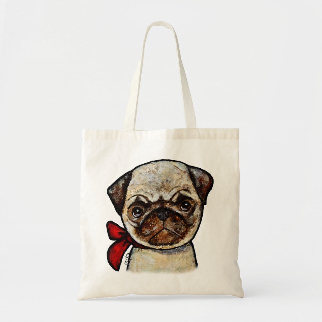 Sac mignon d'amant de carlin de sac d'épicerie de (Devant)