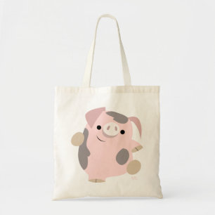 Sac mignon de porc de danse de bande dessinée