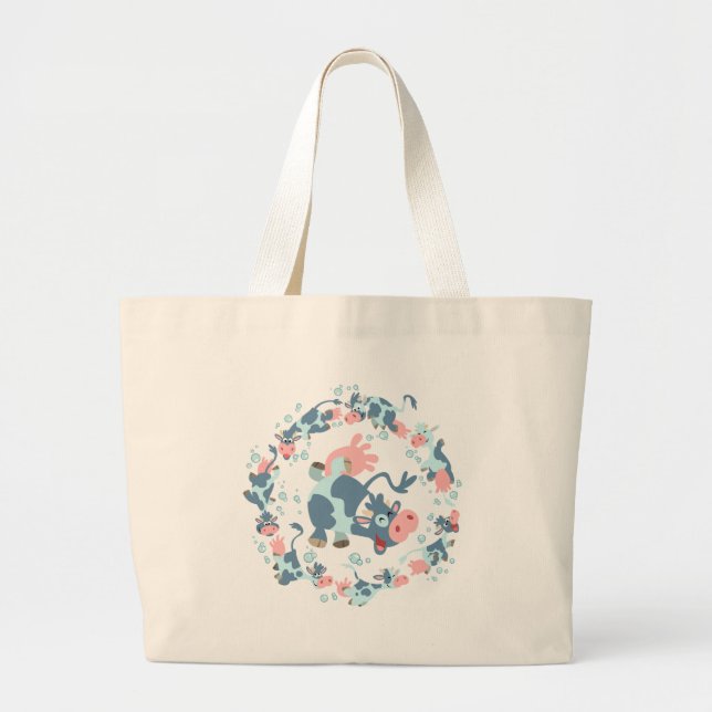 Sac mignon de vaches marines de bande dessinée (Devant)