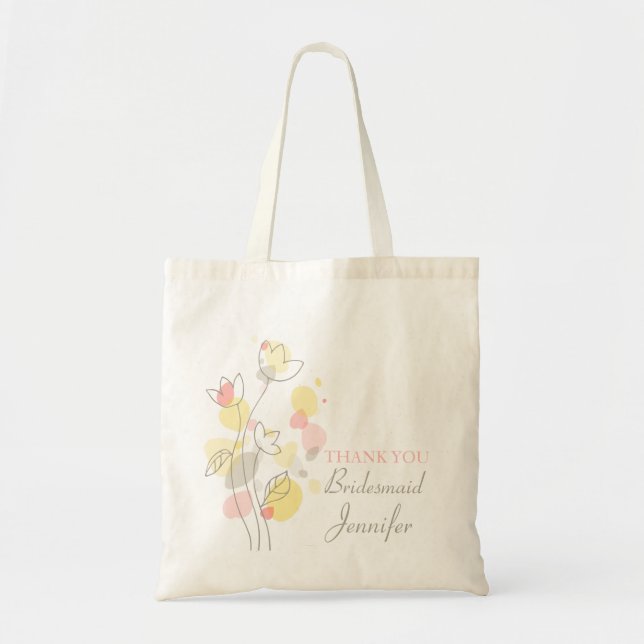 Sac moderne graphique de demoiselle d'honneur de (Devant)