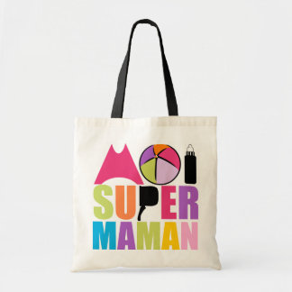 Sac Moi Super Maman - Logo Couleurs Douces