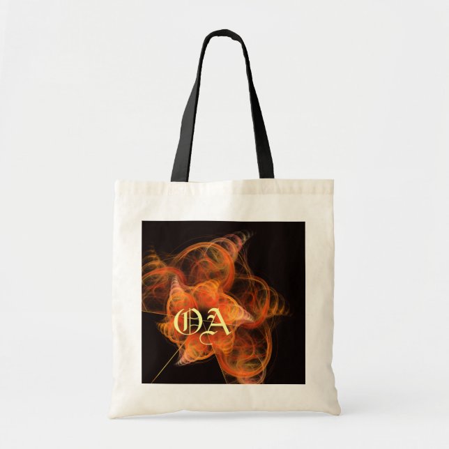 Sac Monogramme Art Abstrait (Devant)