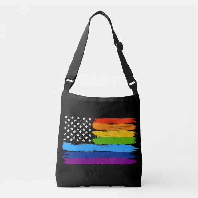 Sac mortuaire américain à croix de drapeau de (Devant)