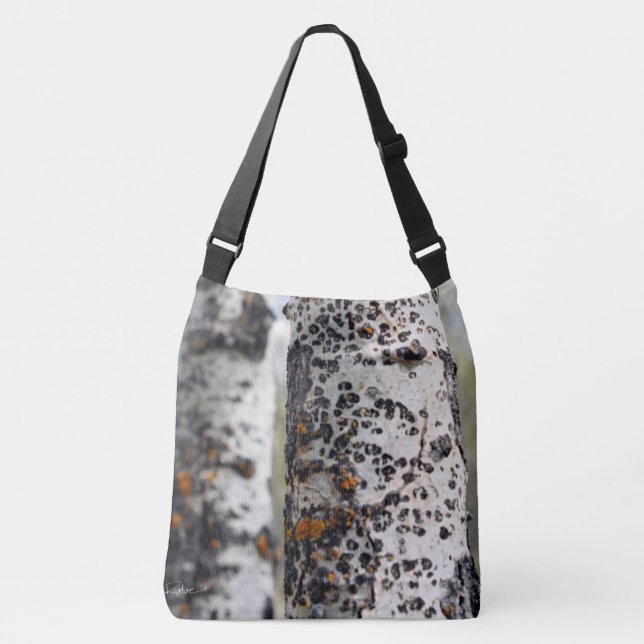 Sac mortuaire croisé à arbres de bouleau (Devant)