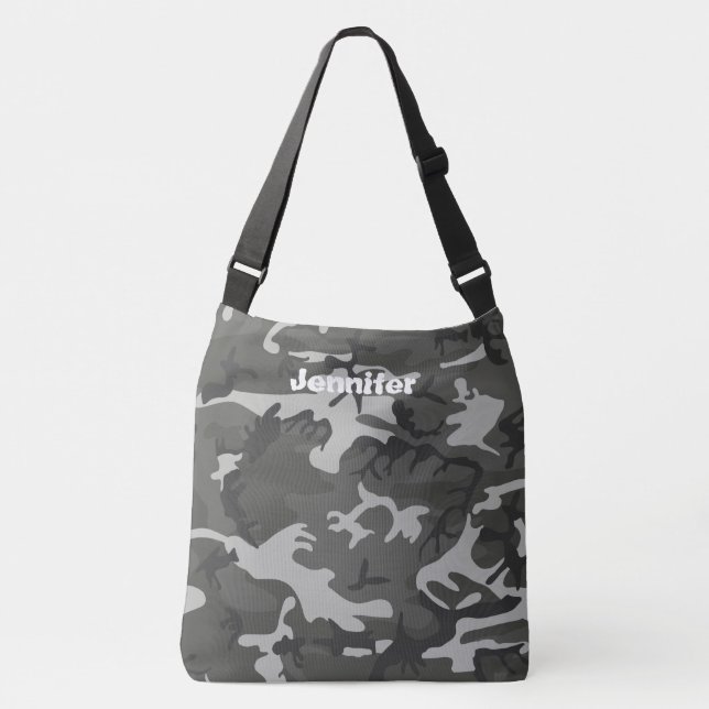 Sac mortuaire croisé à Camo, grand (Devant)