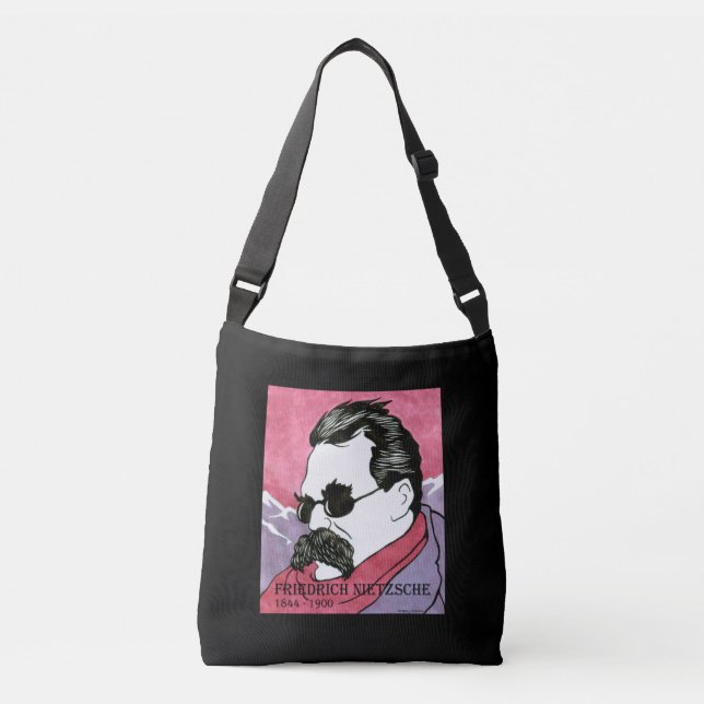 Sac mortuaire croisé à "Friedrich Nietzsche" (Devant)