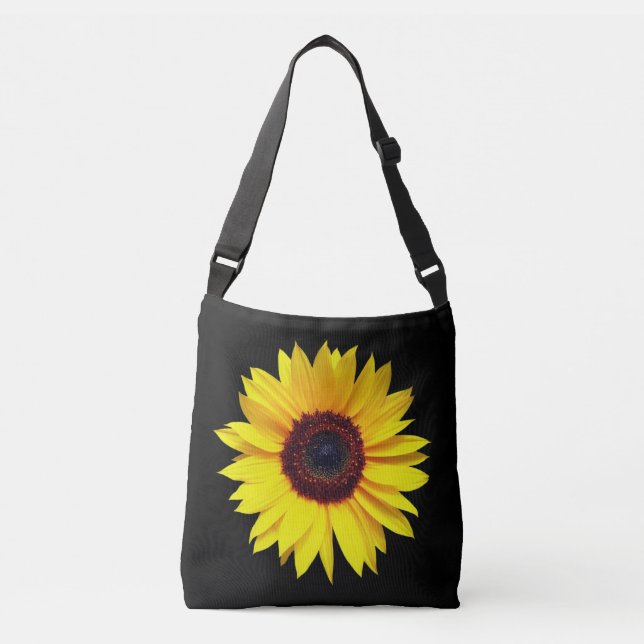 Sac mortuaire croisé à tournesol (Devant)