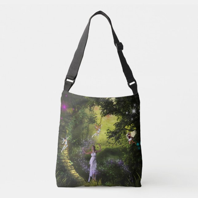 Sac mortuaire croisé féerique (Devant)
