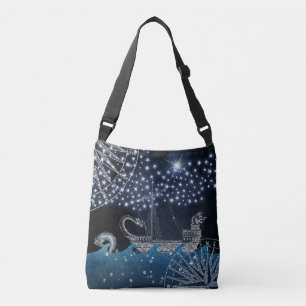 Sac mortuaire croisé mystique nautique à océan
