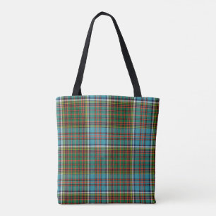 Sac mortuaire décoré d'un monogramme à plaid de