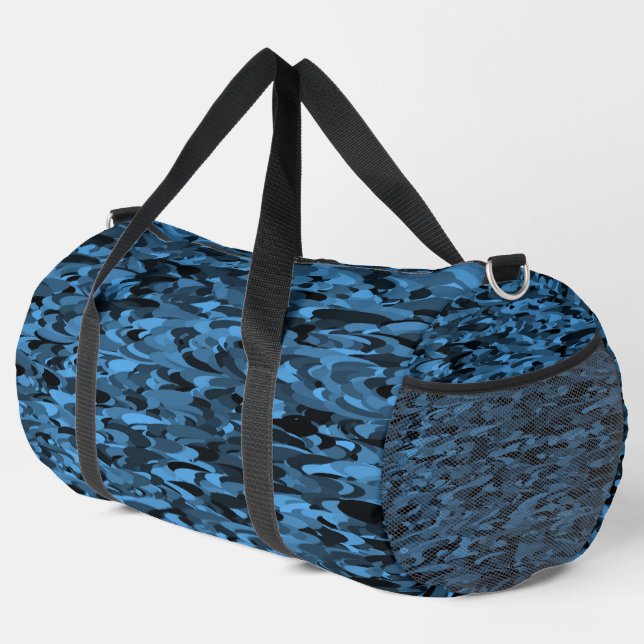 Sac Motif bleu noir  Abstrait (Coin droit)