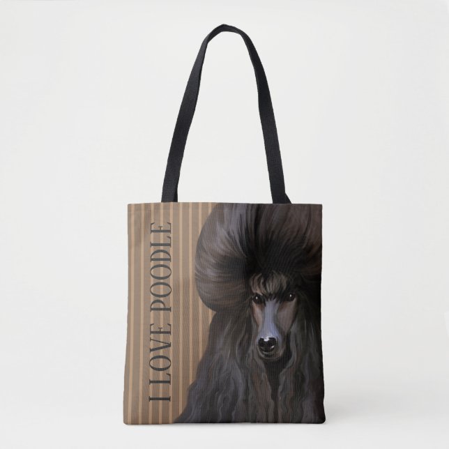 Sac noir d'art de caniche (Devant)