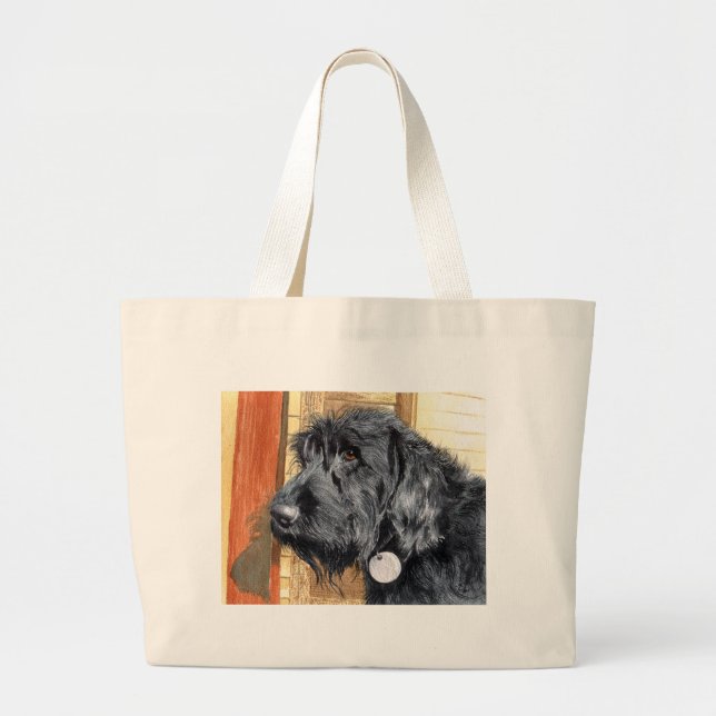 Sac noir de Labradoodle #1 (Devant)