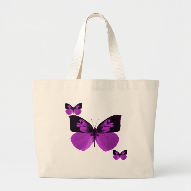 Sac noir et pourpre de papillon (Devant)