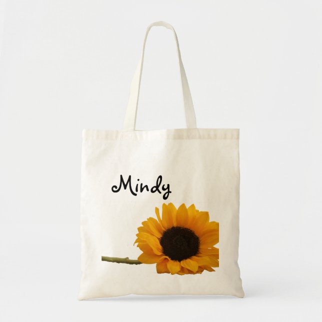 Sac nommé fait sur commande de tournesol (Devant)