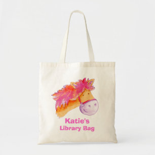 Sac orange et crème de rose de sac de poney de