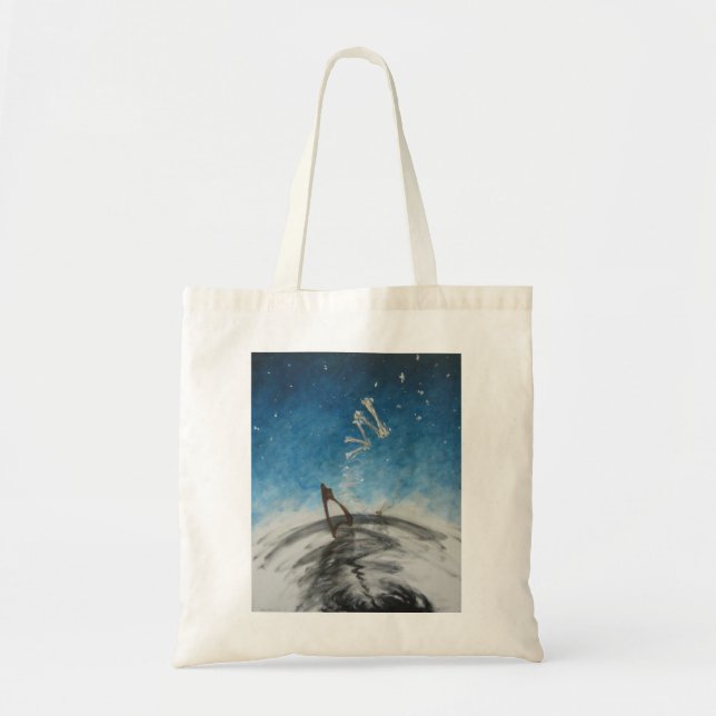 Sac - peinture à l'huile "la chanson d'Orphée " (Devant)